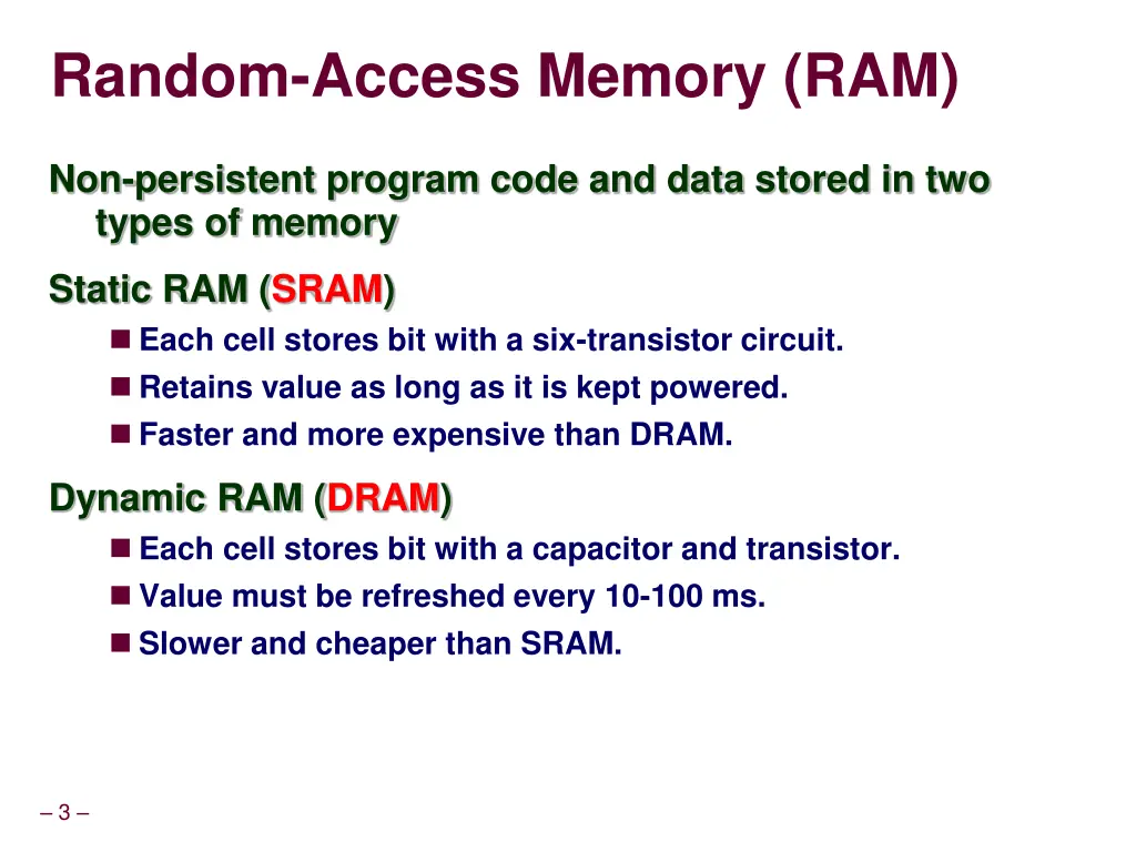 random access memory ram