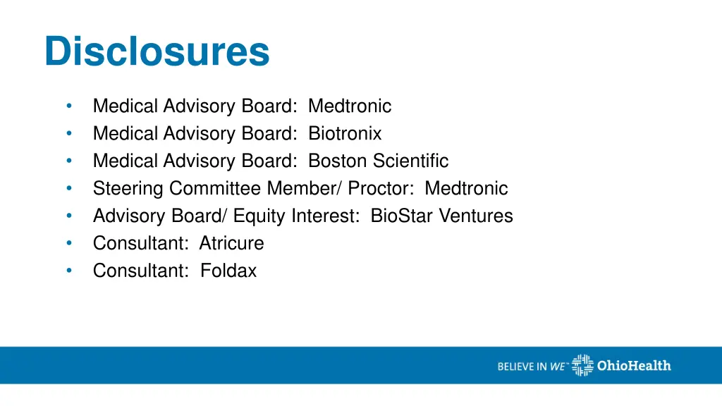 disclosures