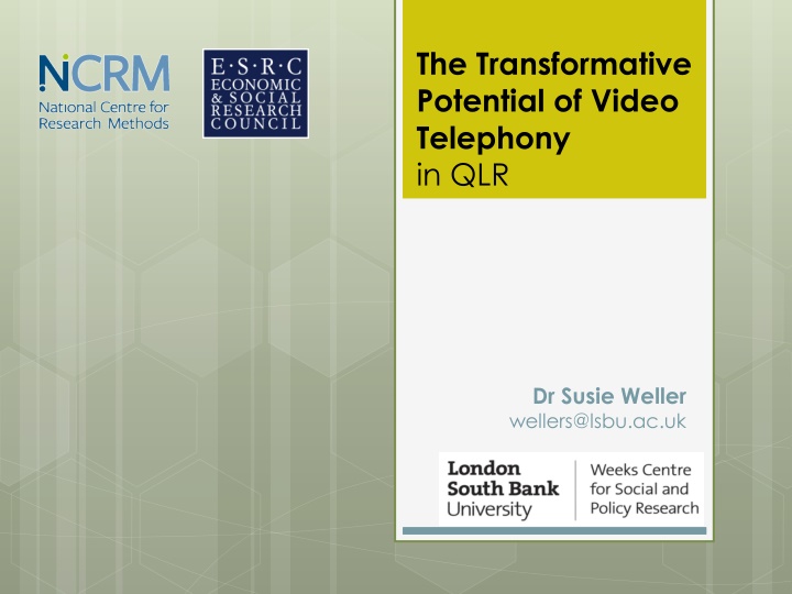 the transformative potential of video telephony