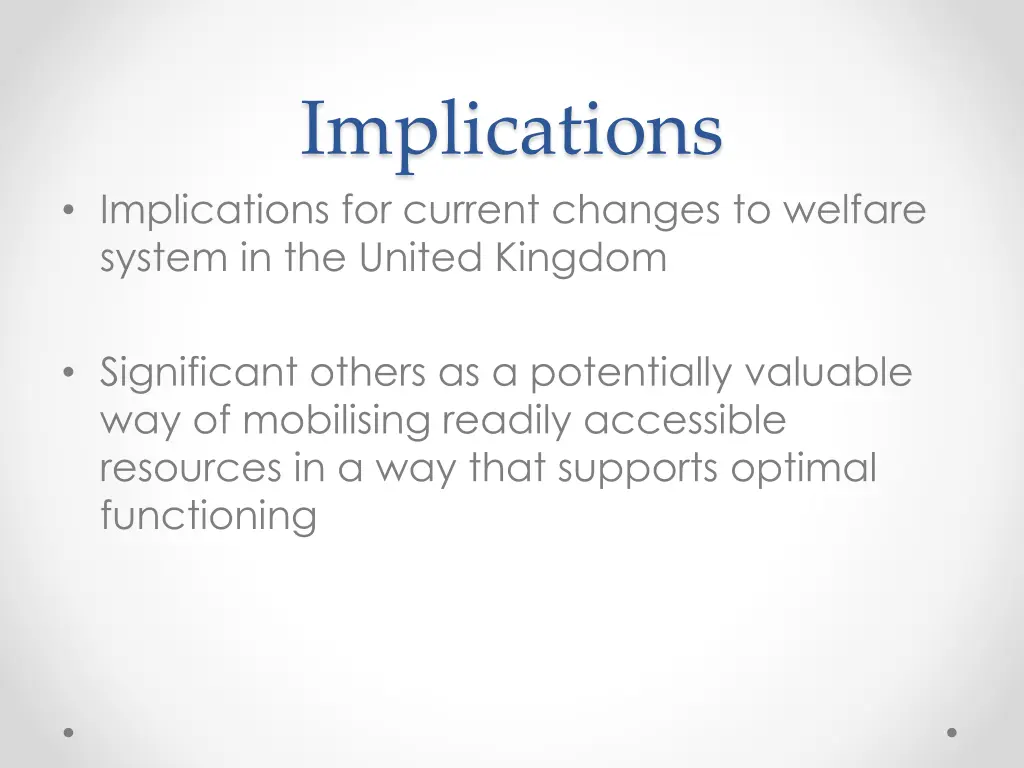 implications