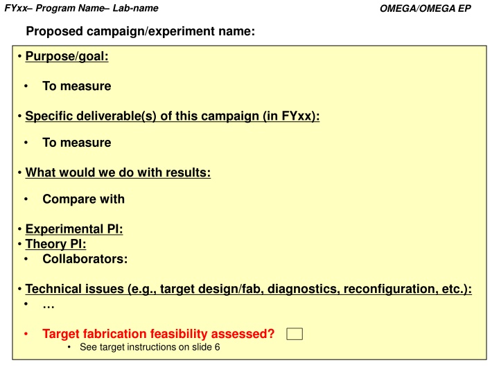 fyxx program name lab name