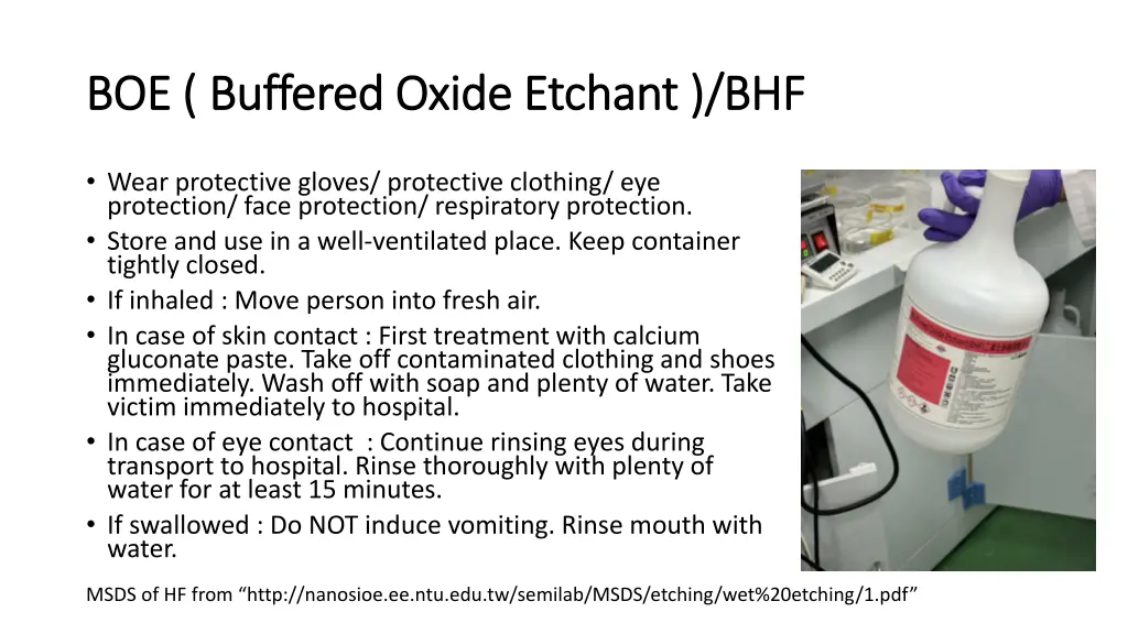 boe buffered oxide etchant bhf boe buffered oxide 1