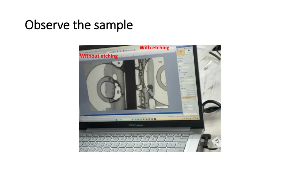 observe the sample observe the sample