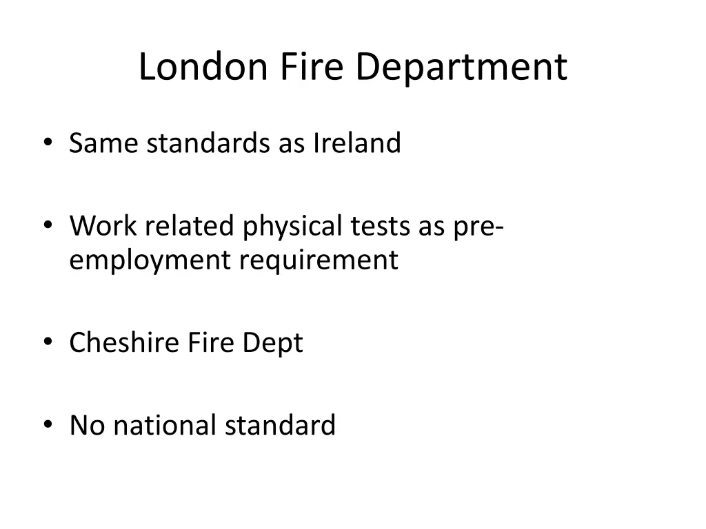london fire department
