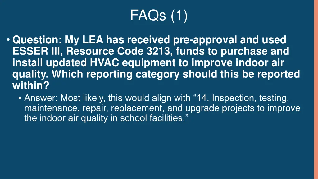 faqs 1