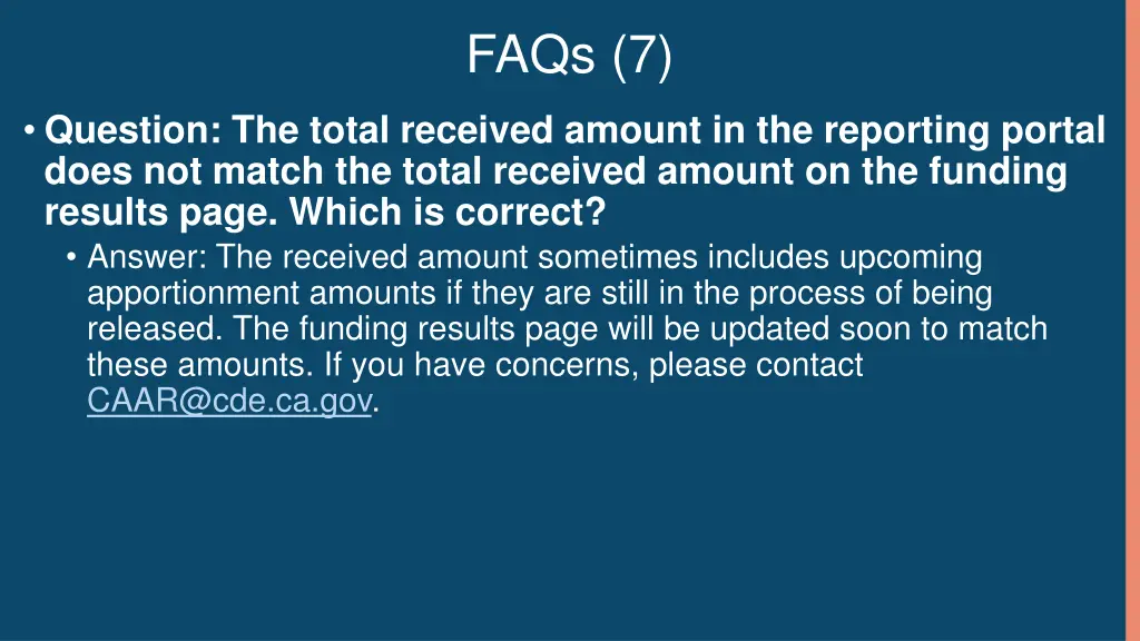 faqs 7