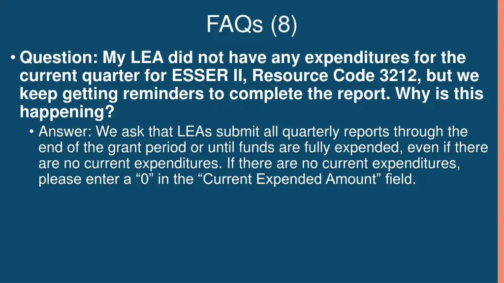 faqs 8