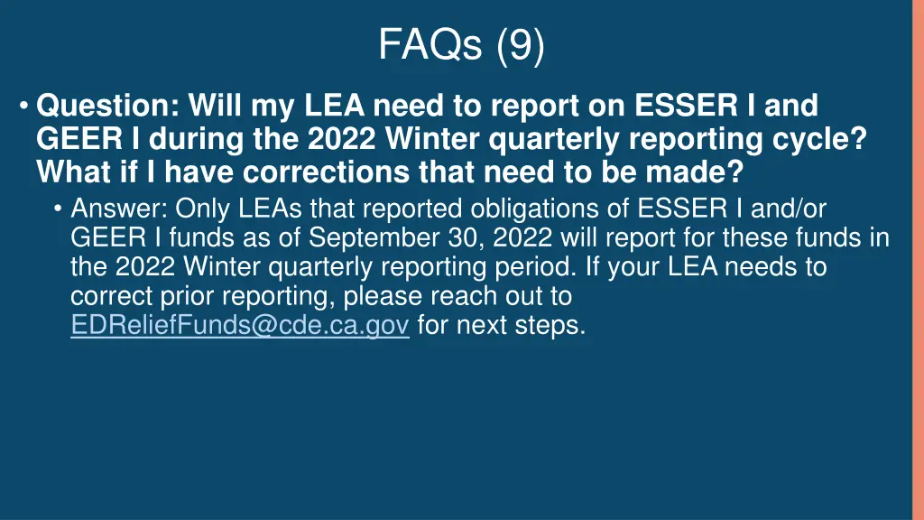 faqs 9