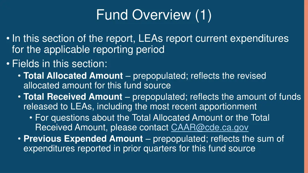 fund overview 1