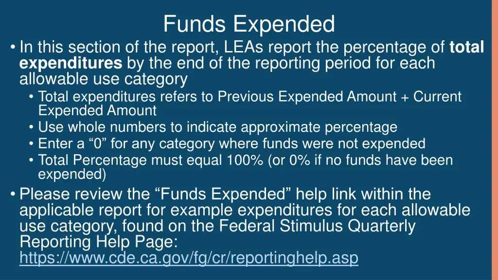 funds expended