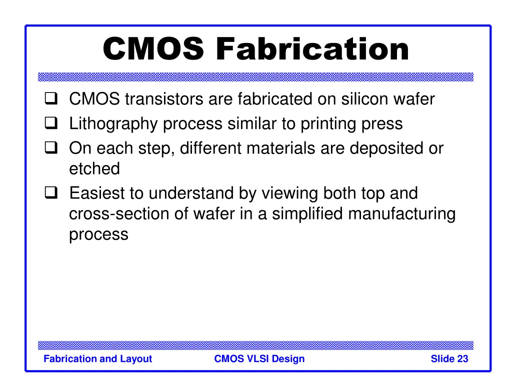 cmos fabrication
