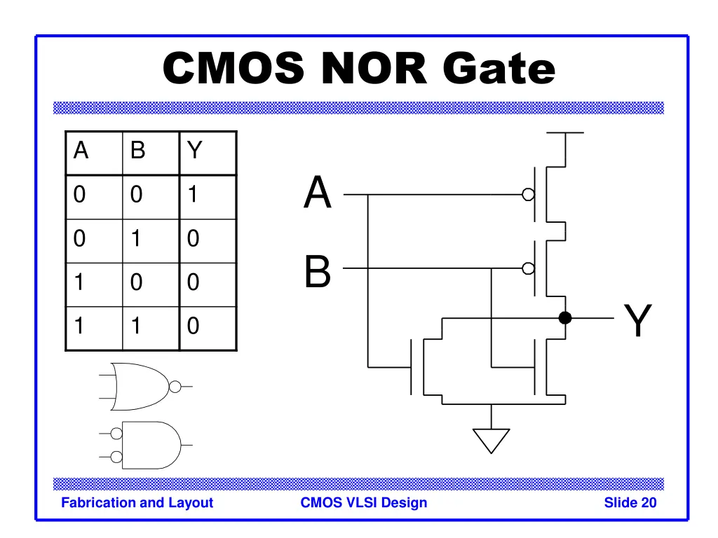 cmos nor gate