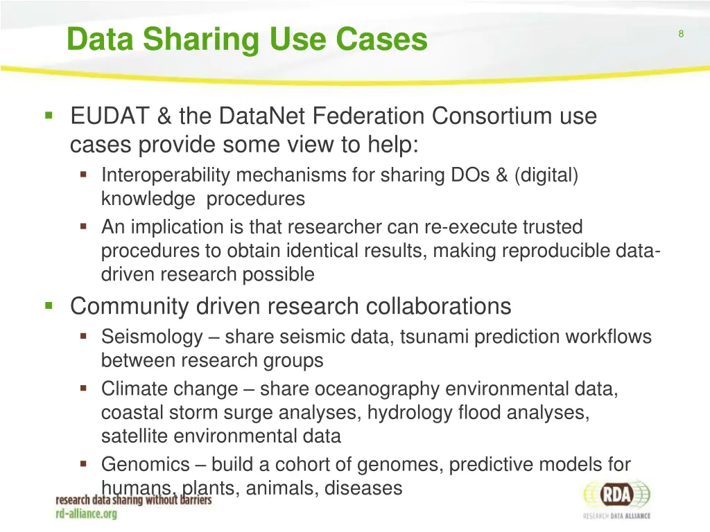 data sharing use cases