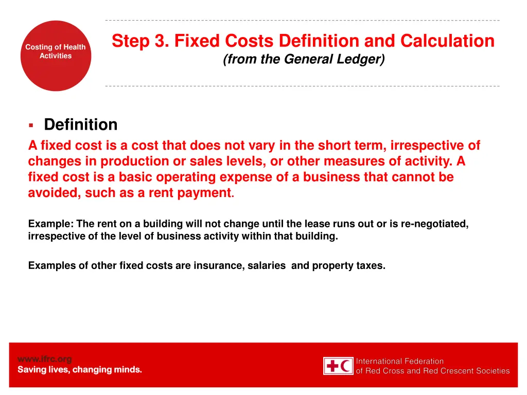 step 3 fixed costs definition and calculation