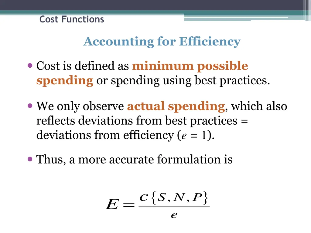 cost functions 15