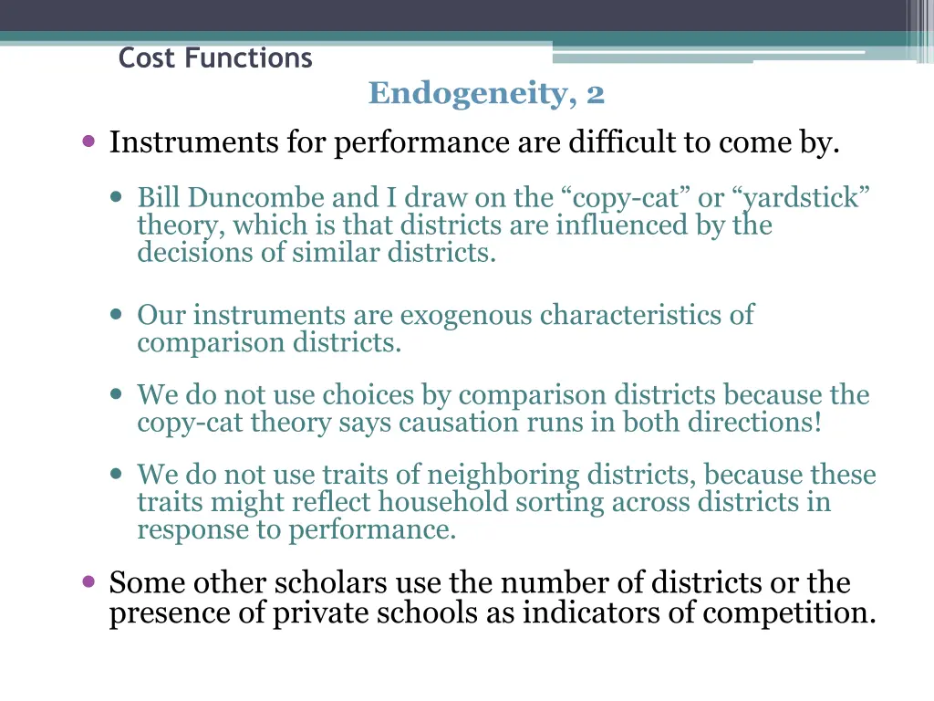 cost functions 23