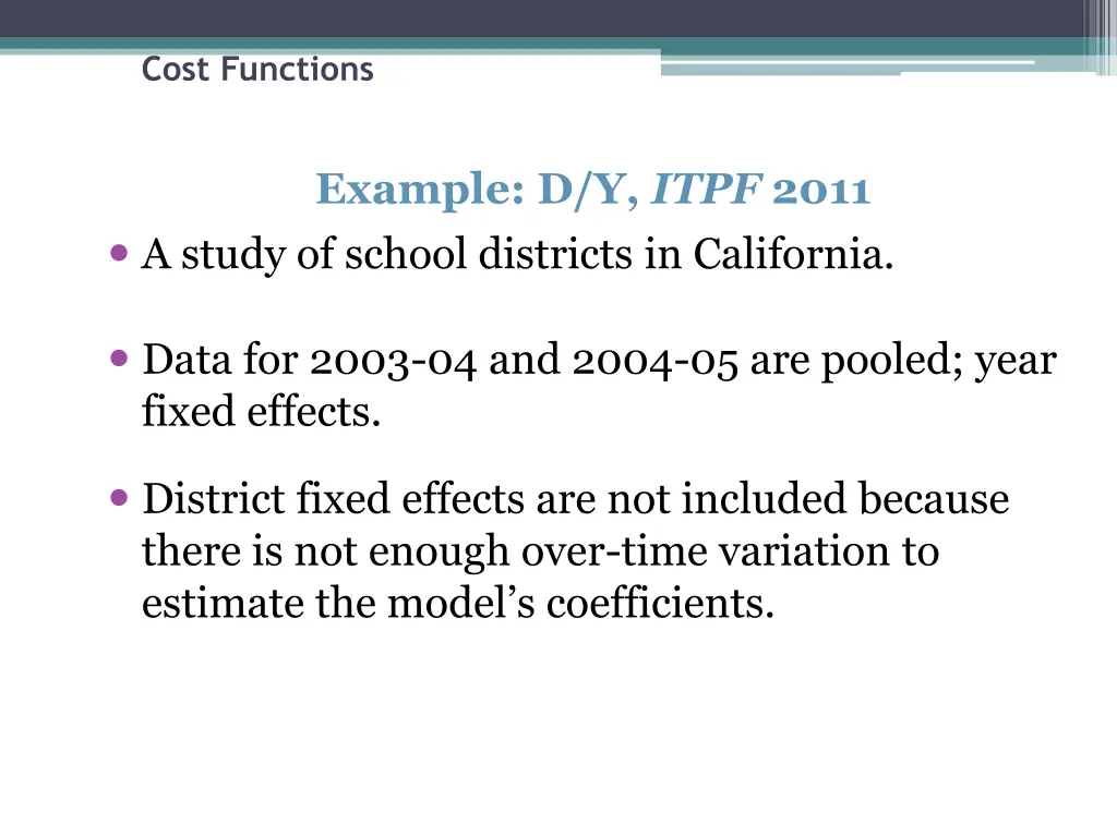 cost functions 25