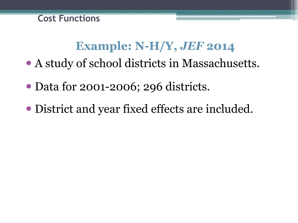 cost functions 27