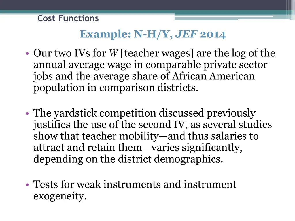 cost functions 29
