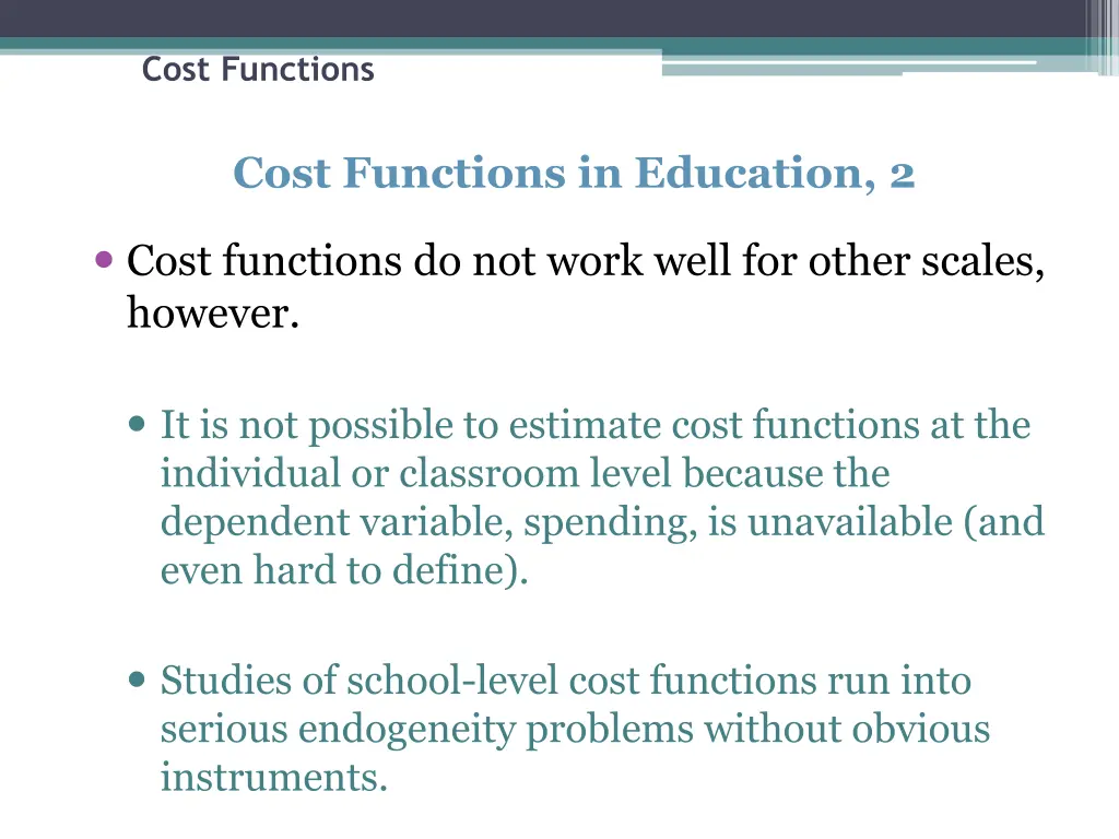 cost functions 4