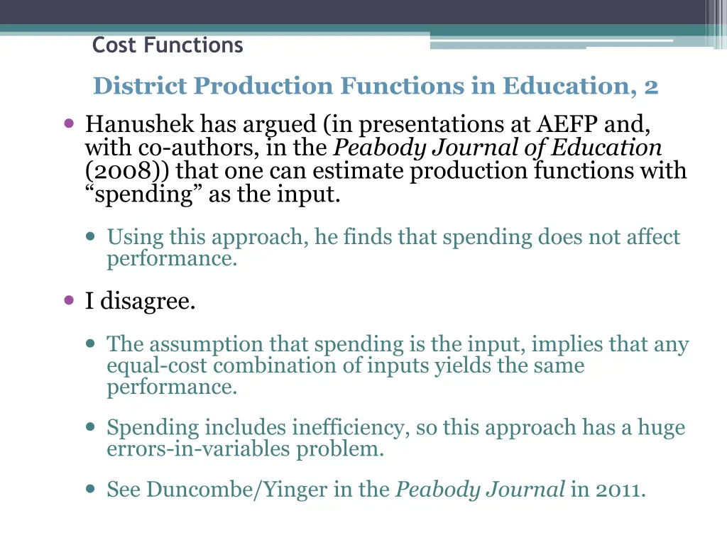cost functions 6