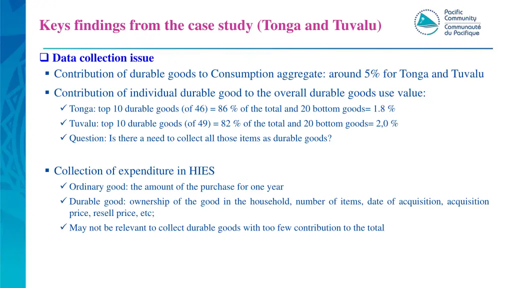 keys findings from the case study tonga and tuvalu 1