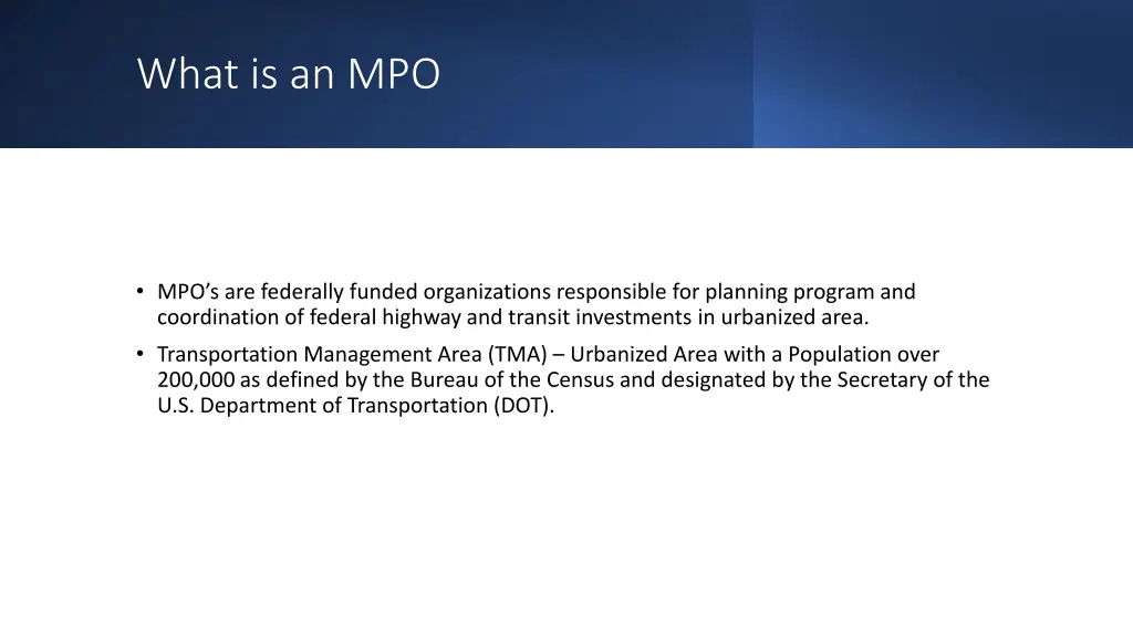 what is an mpo