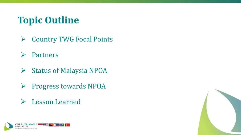 topic outline
