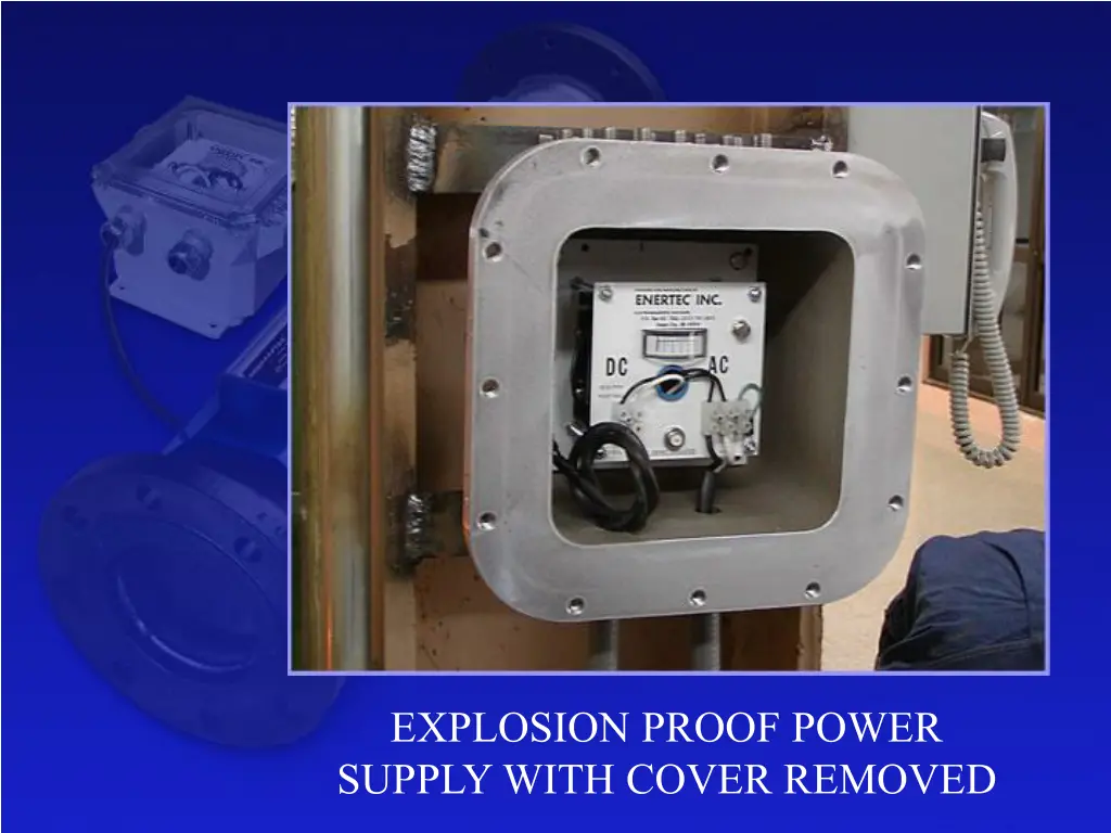 explosion proof power supply with cover removed