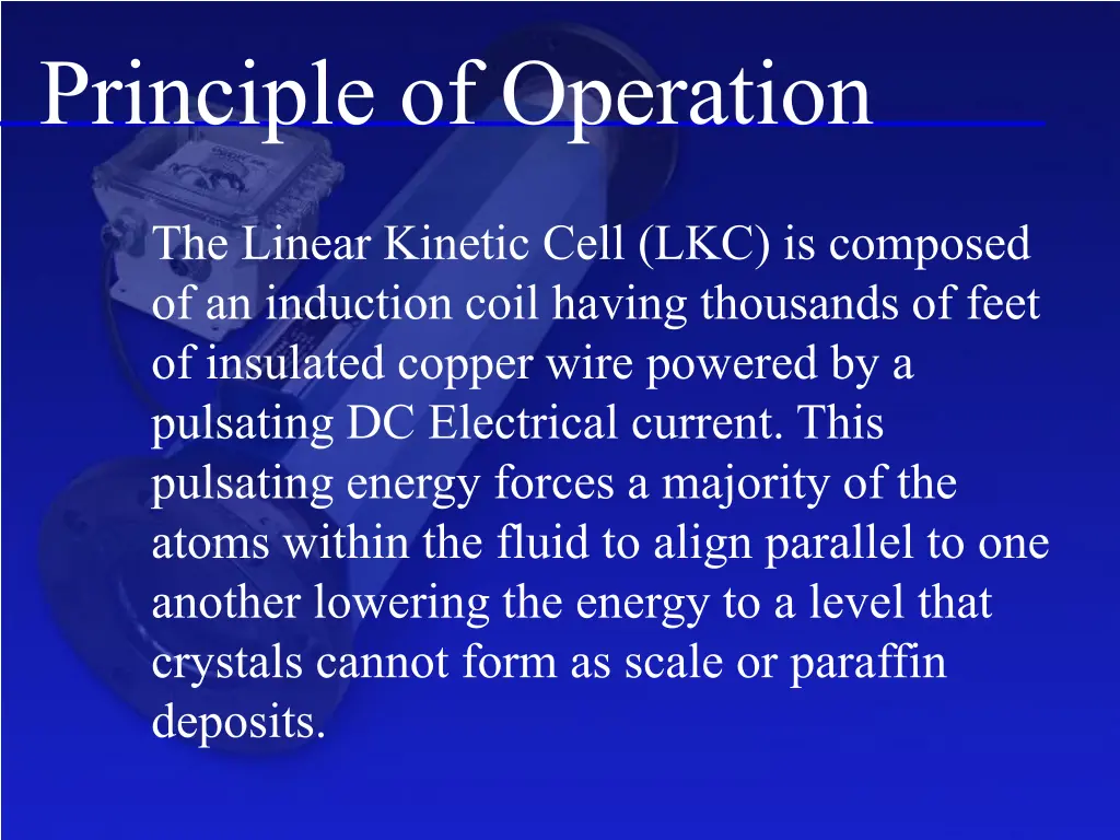 principle of operation