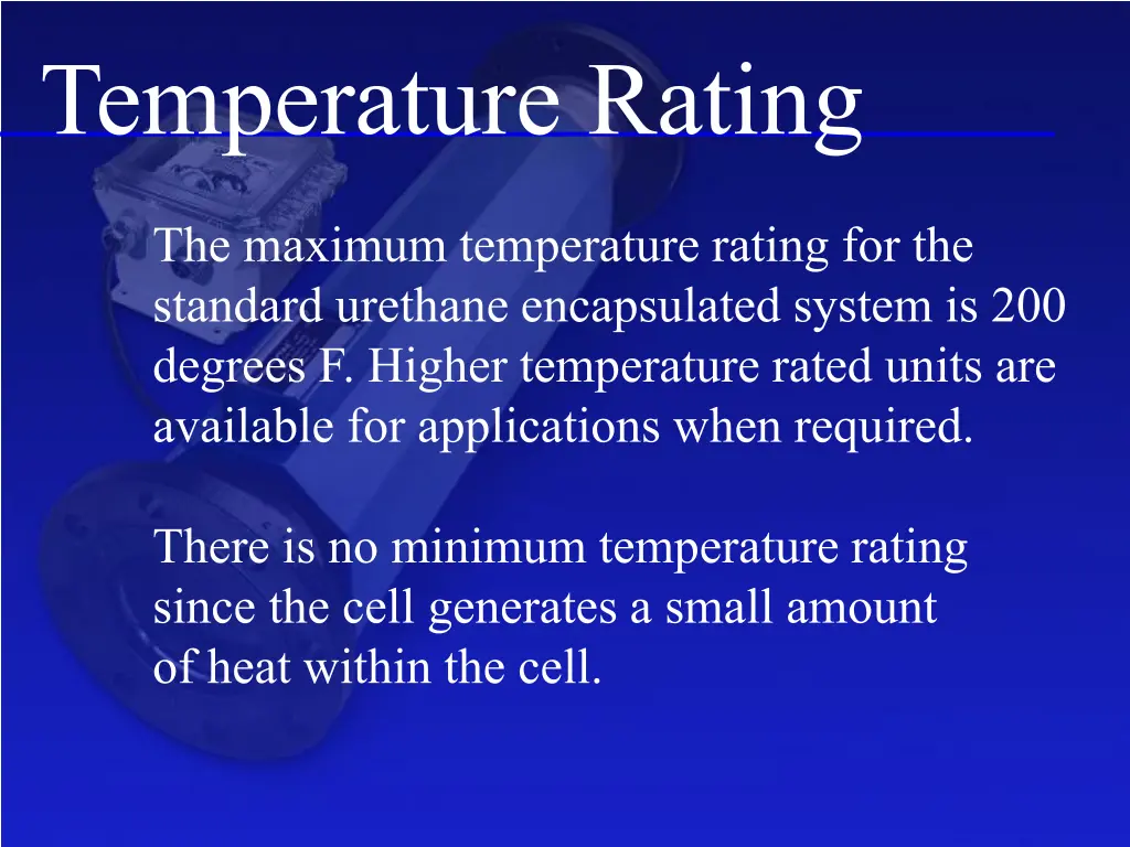 temperature rating