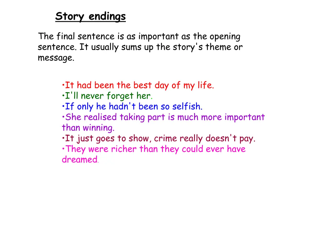 story endings 1