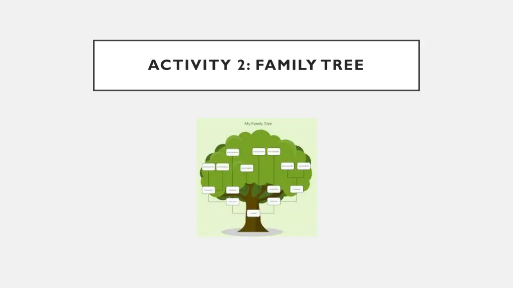 activity 2 family tree