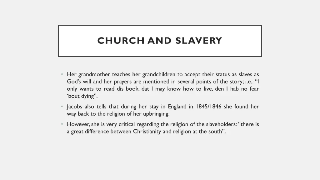 church and slavery