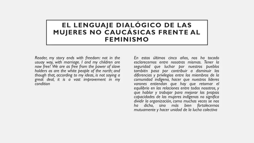 el lenguaje dial gico de las mujeres no cauc