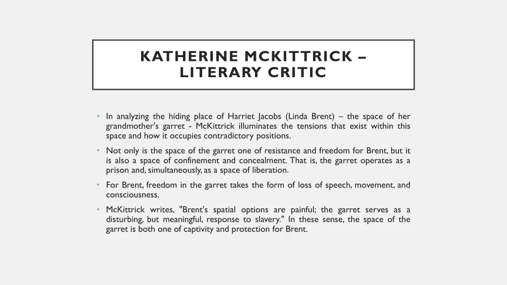 katherine mckittrick literary critic