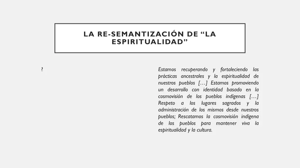 la re semantizaci n de la espiritualidad