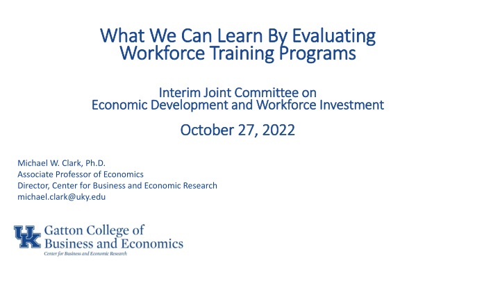 what we can learn by evaluating what we can learn