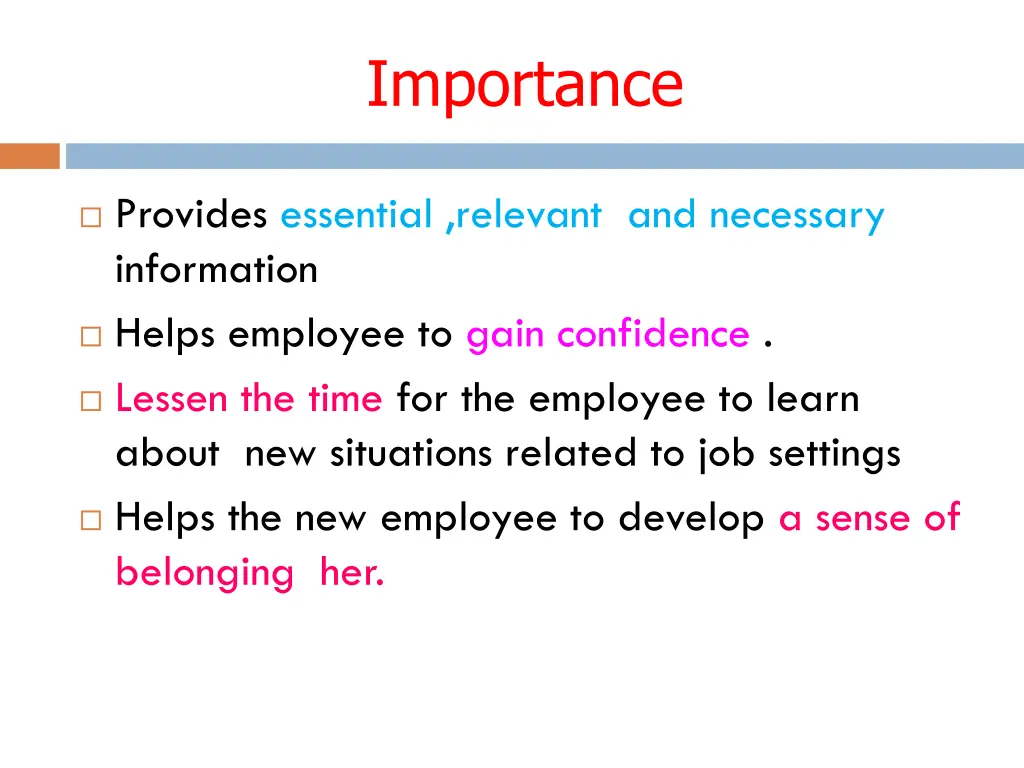 importance