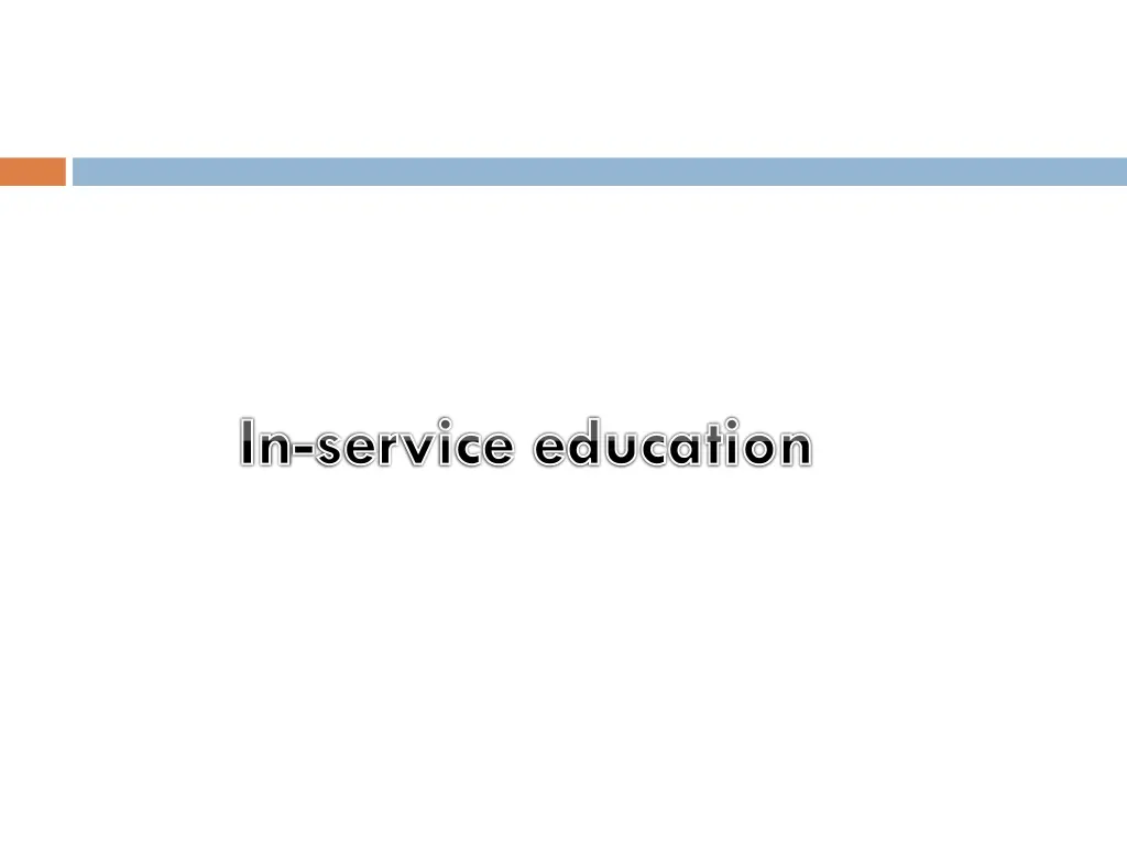 in service education