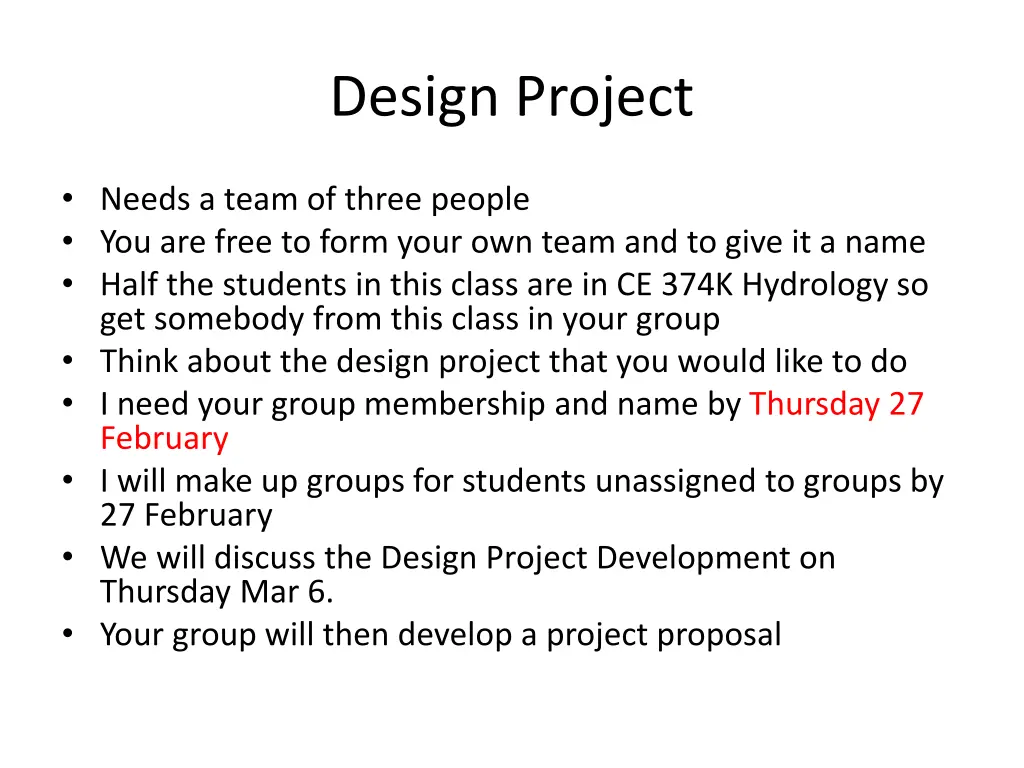 design project
