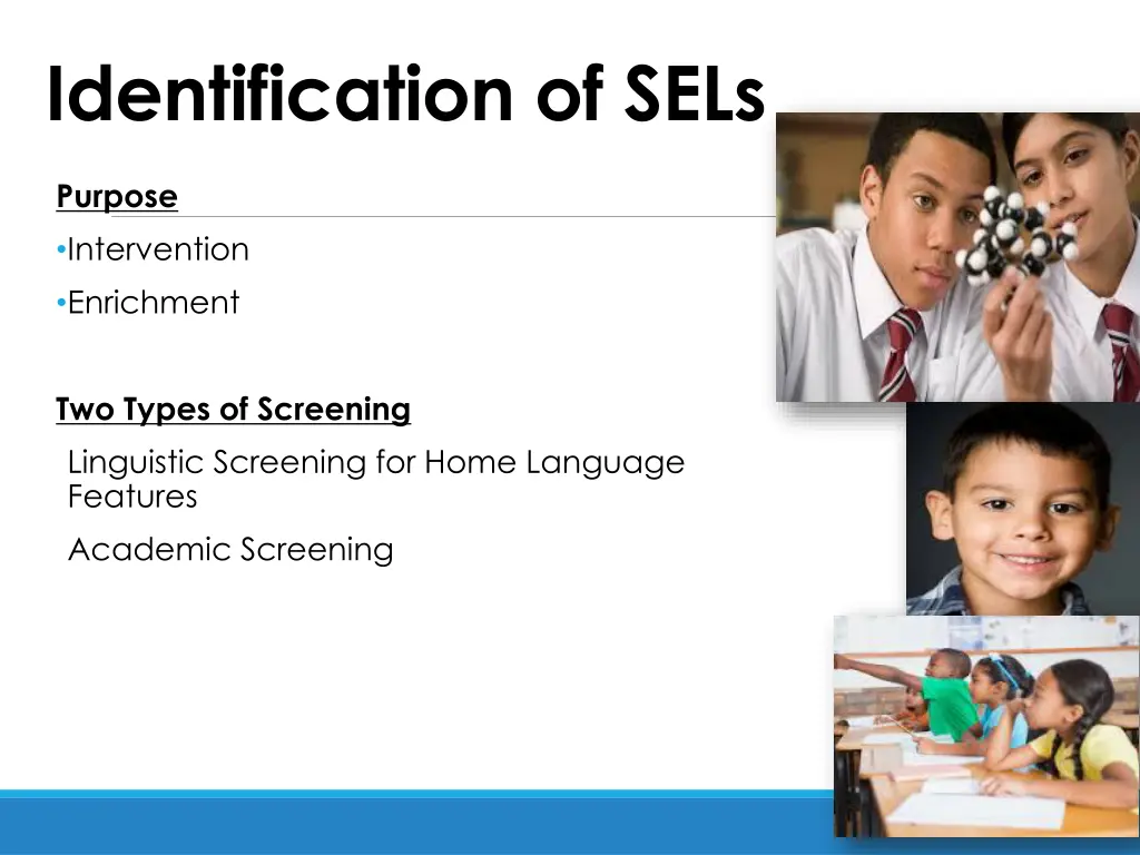 identification of sels
