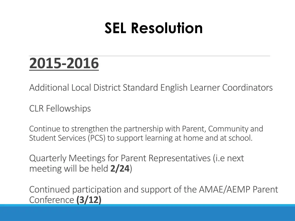 sel resolution 1