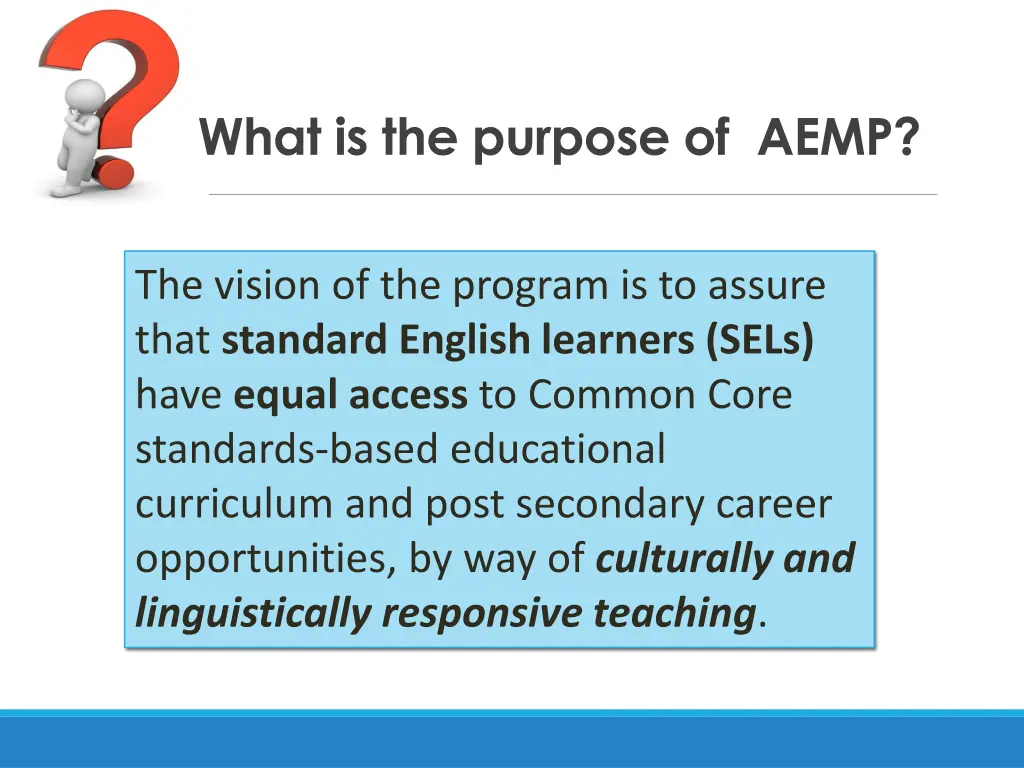 what is the purpose of aemp