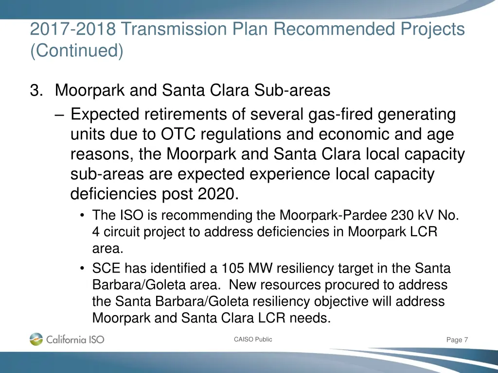 2017 2018 transmission plan recommended projects 1