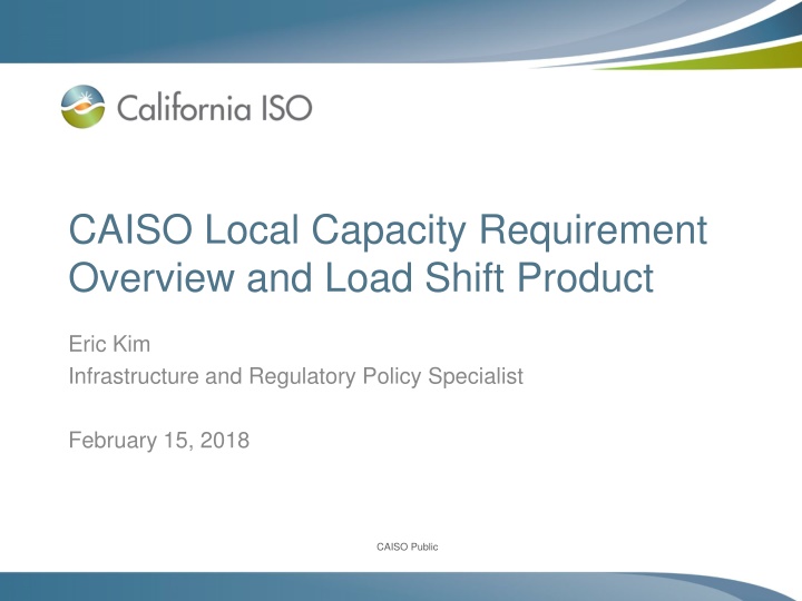 caiso local capacity requirement overview