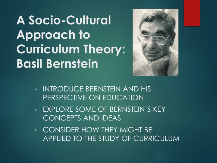 a socio cultural approach to curriculum theory