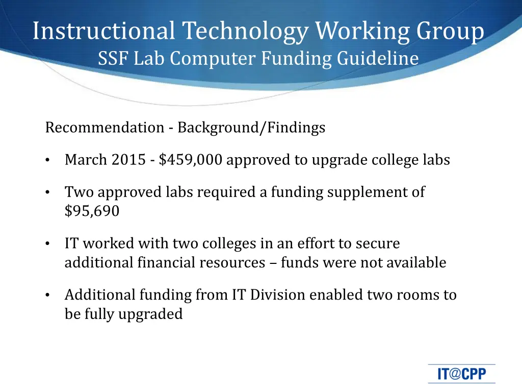 instructional technology working group 1