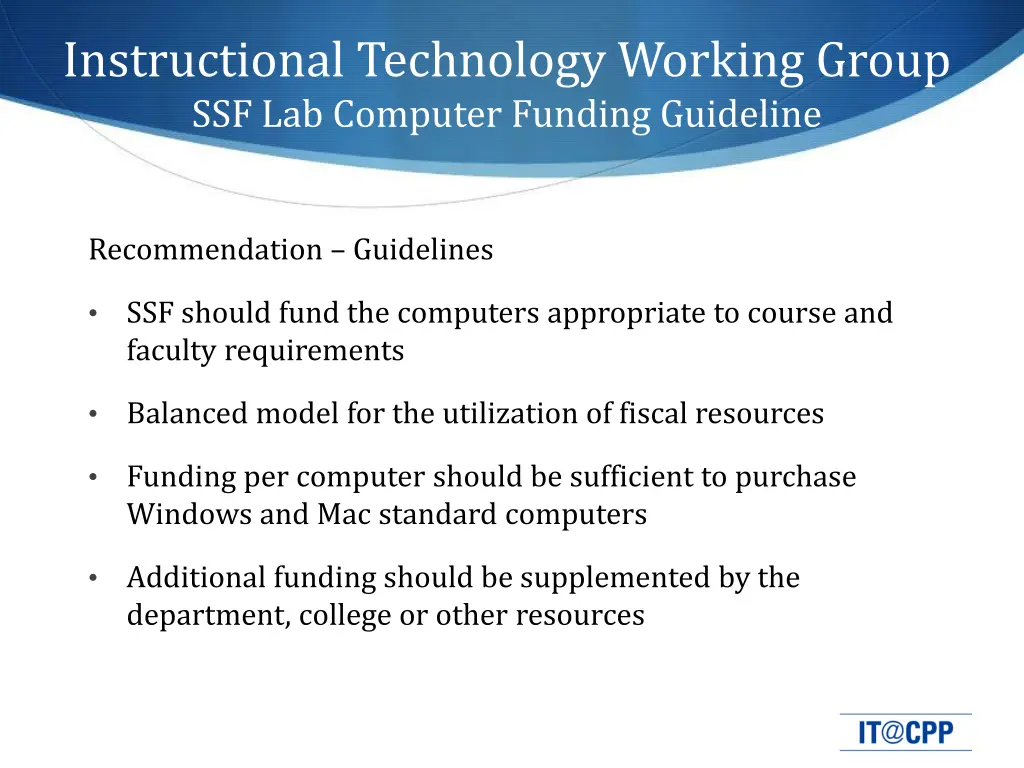 instructional technology working group 3