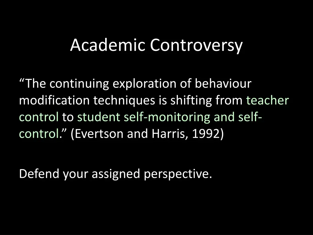 academic controversy